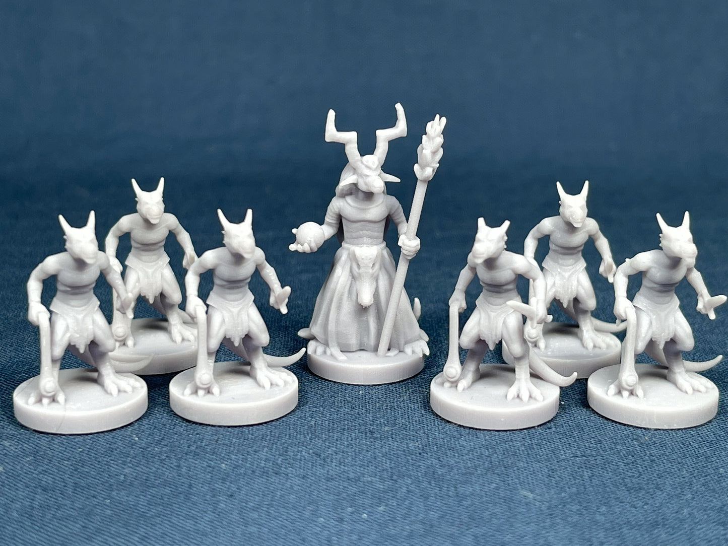 Kobold Set (7 Minis) | MZ4250 | Miniatures | 28mm Scale | Resin Printed Tabletop RPG Figures | DND | 5E