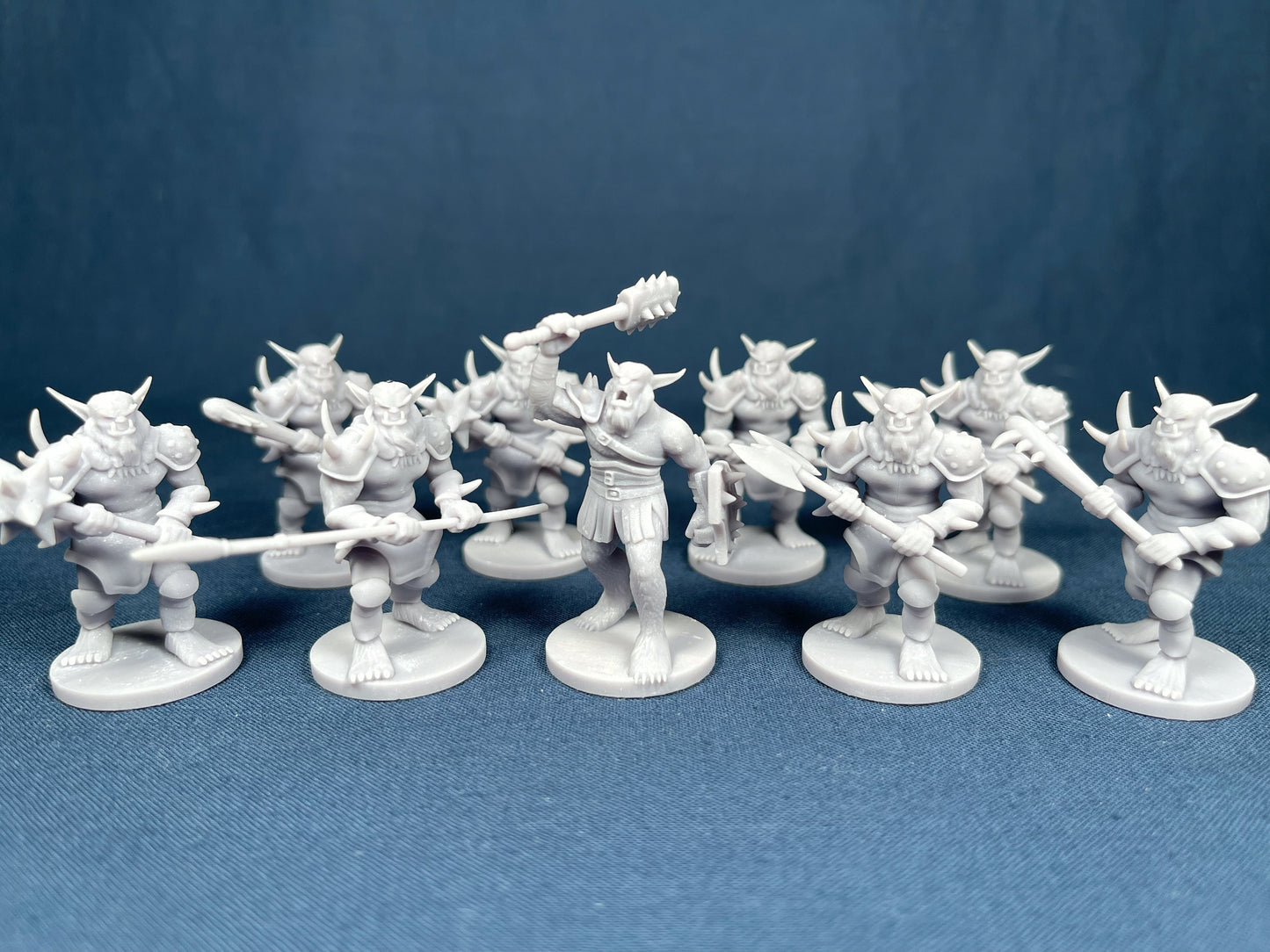 Bugbear Set (9 Minis) | MZ4250 | 28mm | Soldier | Warrior | Chief | Resin | Tabletop | Miniatures | TTRPG | DND | 5E