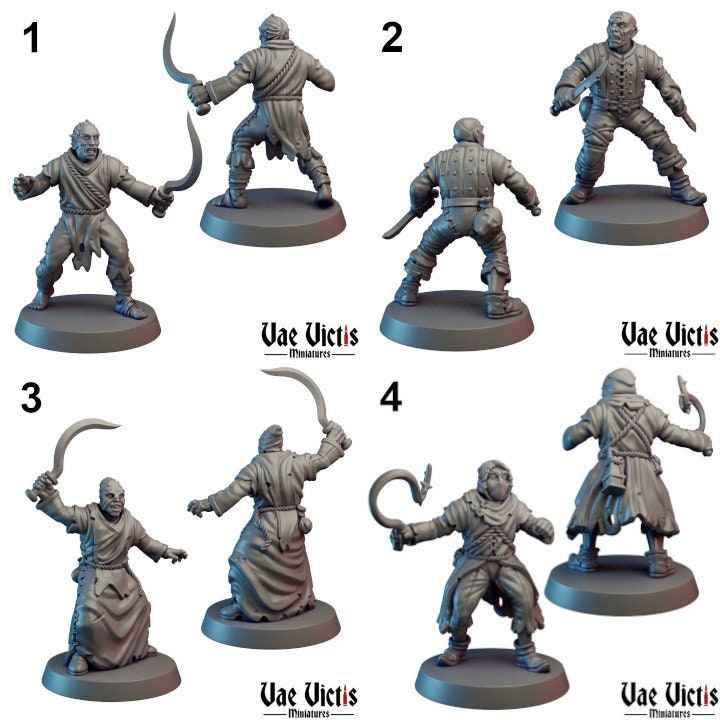 Cultist Set | Vae Victis Miniatures | 32mm Scale | Resin Printed Tabletop RPG Figures | DND | 5E