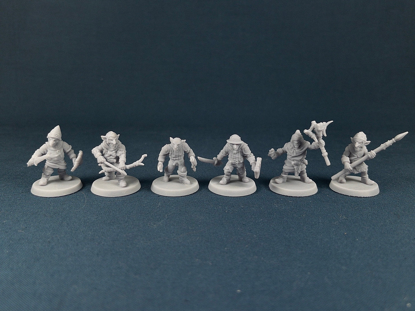 Goblin Soldier Set (6 Minis) | Vae Victis Miniatures | Archer | Spear | Resin | Tabletop | Miniatures | TTRPG | DND | 5E