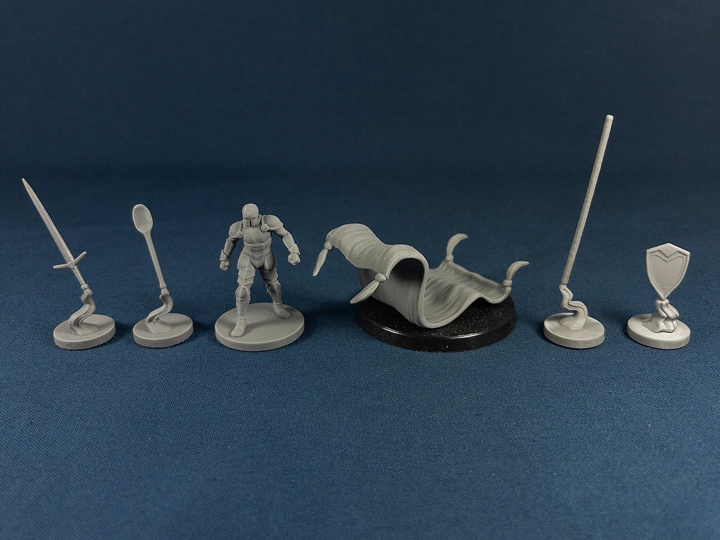 Animated Objects Set (6 Minis) | MZ4250 | 28mm | Armor | Rug | Sword | Shield | Resin | Tabletop | Miniatures | TTRPG | DND | 5E
