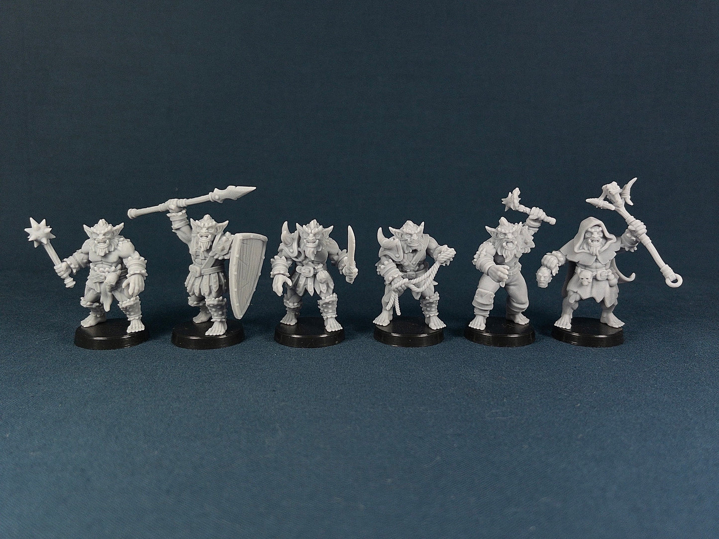 Bugbear Set (6 Minis) | Vae Victis Miniatures | Warrior | Spear | Resin | Tabletop | Miniatures | TTRPG | DND | 5E