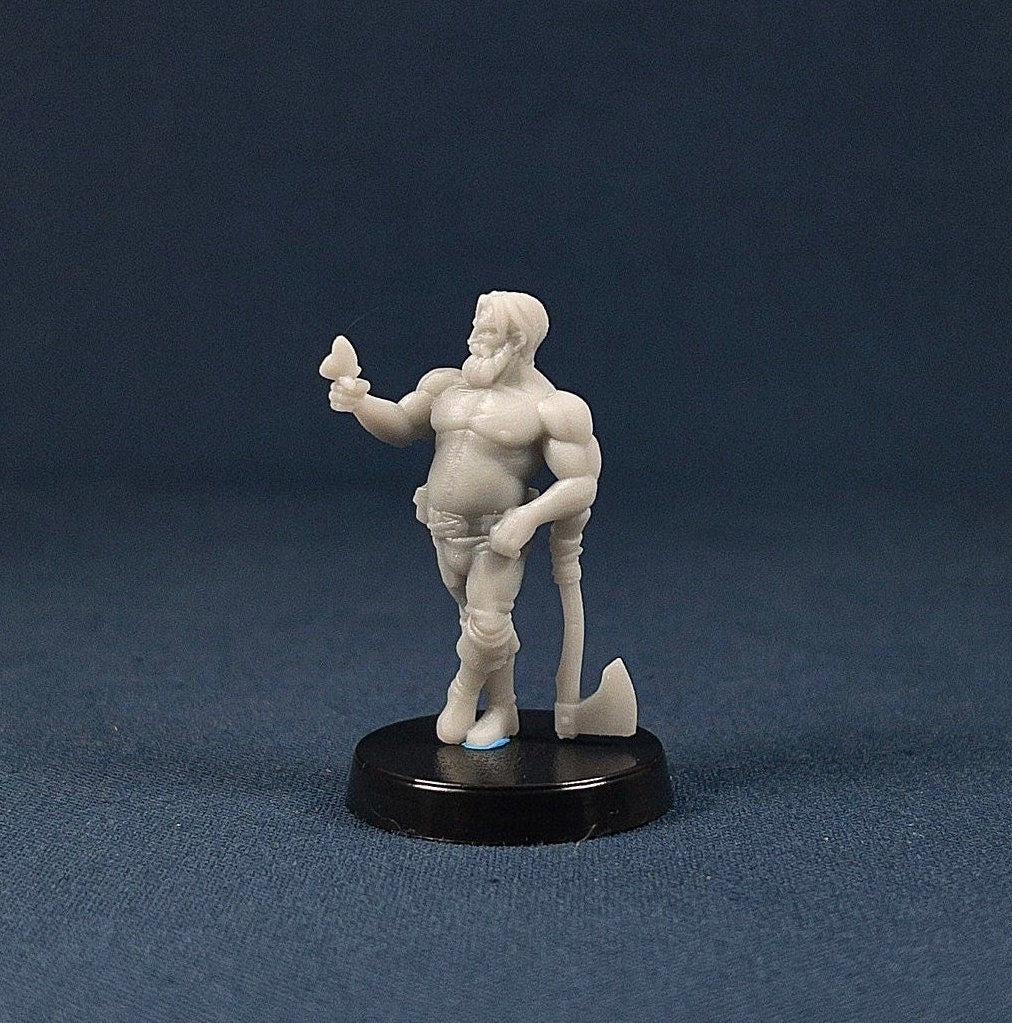 The Lumberjack | Bae Victis | Vae Victis Miniatures | 32mm Scale | Resin Printed Tabletop RPG Figures | DND | 5E