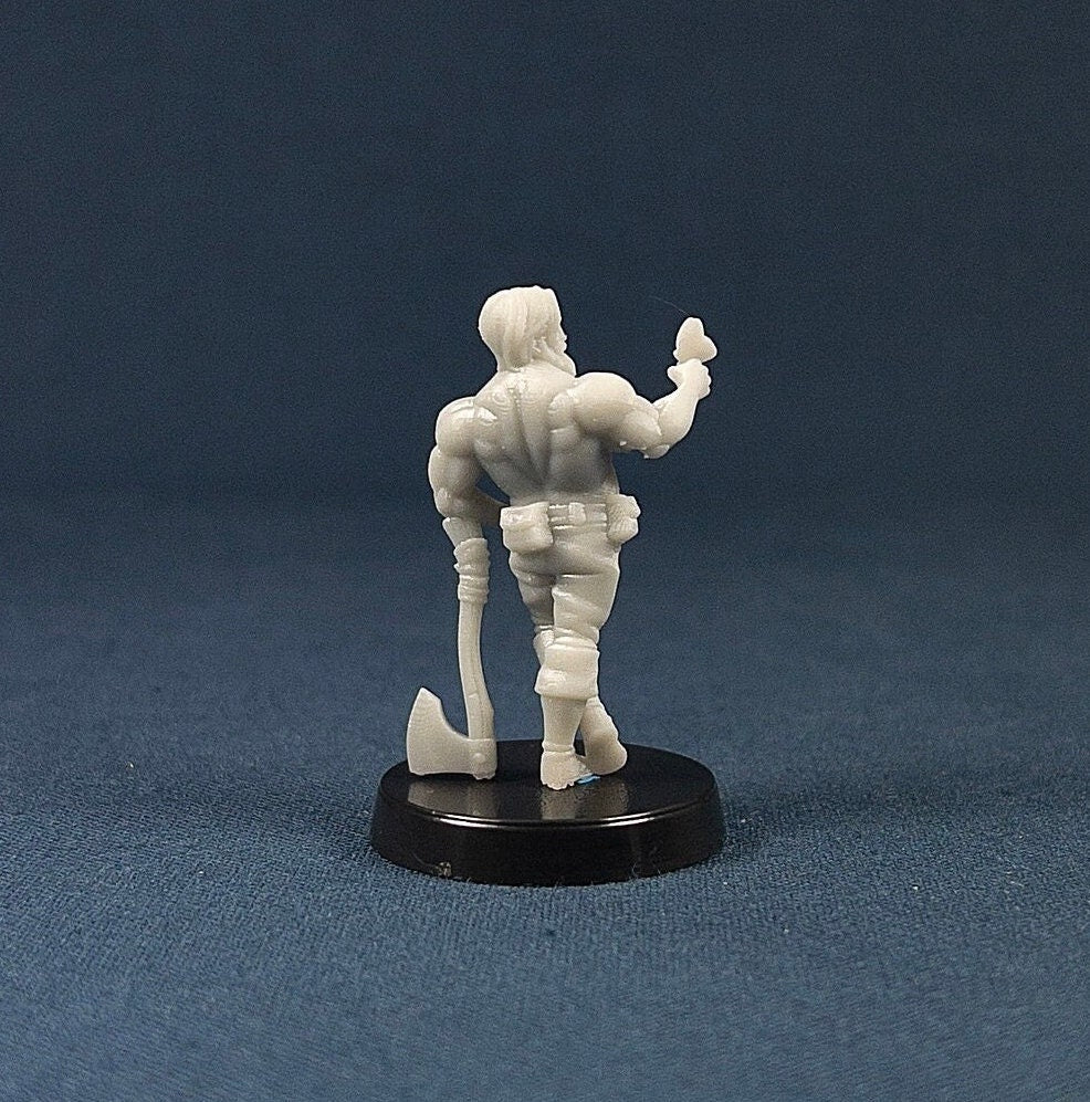 The Lumberjack | Bae Victis | Vae Victis Miniatures | 32mm Scale | Resin Printed Tabletop RPG Figures | DND | 5E