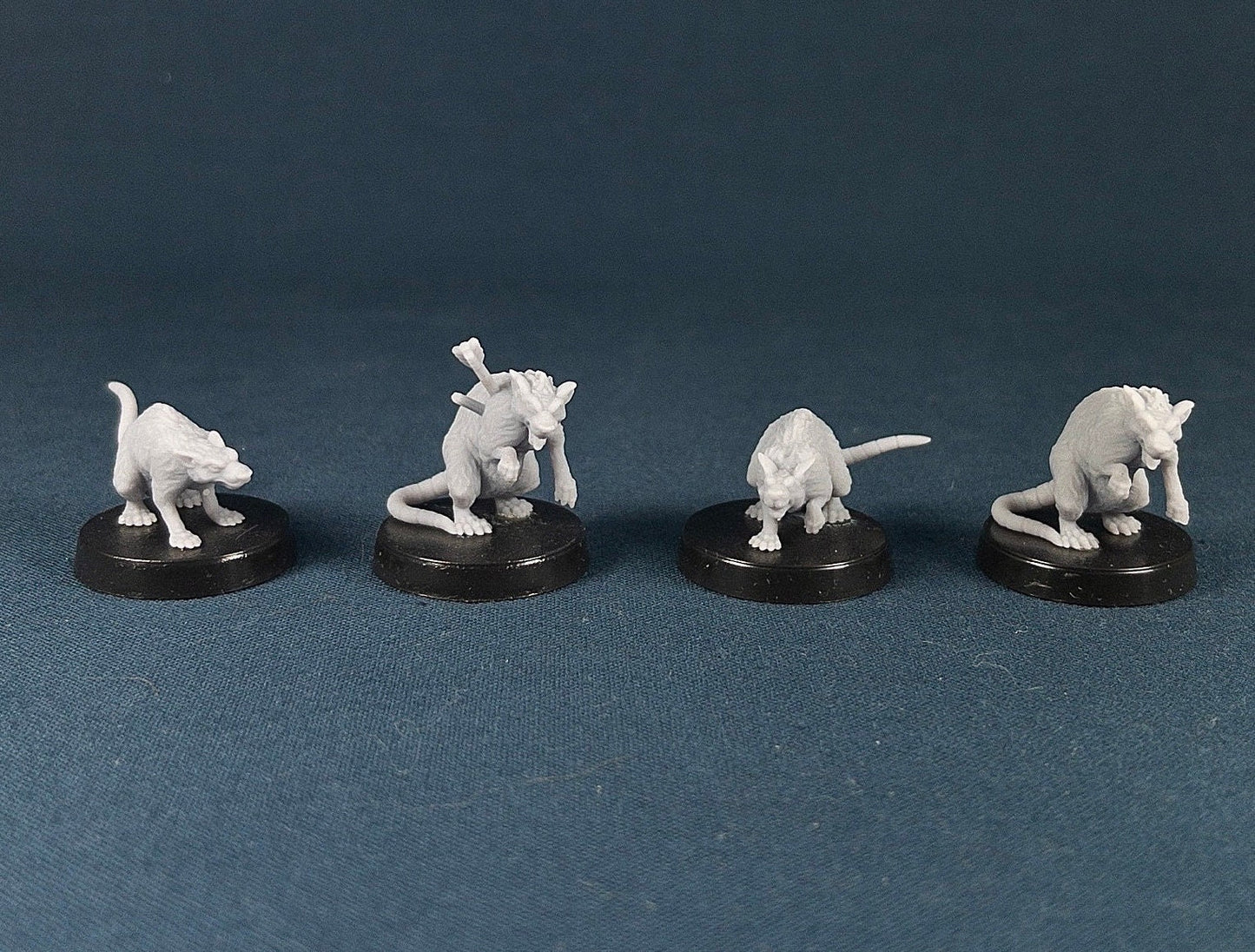 Giant Rat Set (4 Minis) | Vae Victis Miniatures | 28mm | Resin | Tabletop | Miniatures | TTRPG | DND | 5E