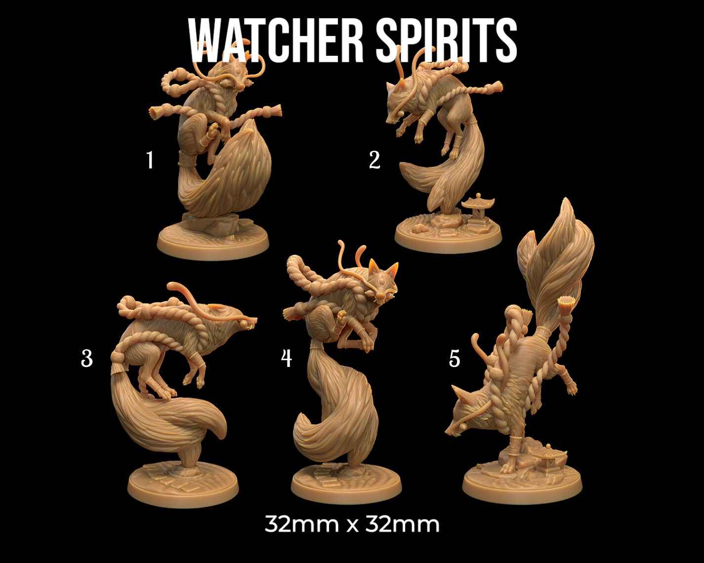 Watcher Spirit | Dragon Trappers Lodge | One Page Rules | 32mm | Resin Printed Tabletop RPG Figures | DND | 5E |
