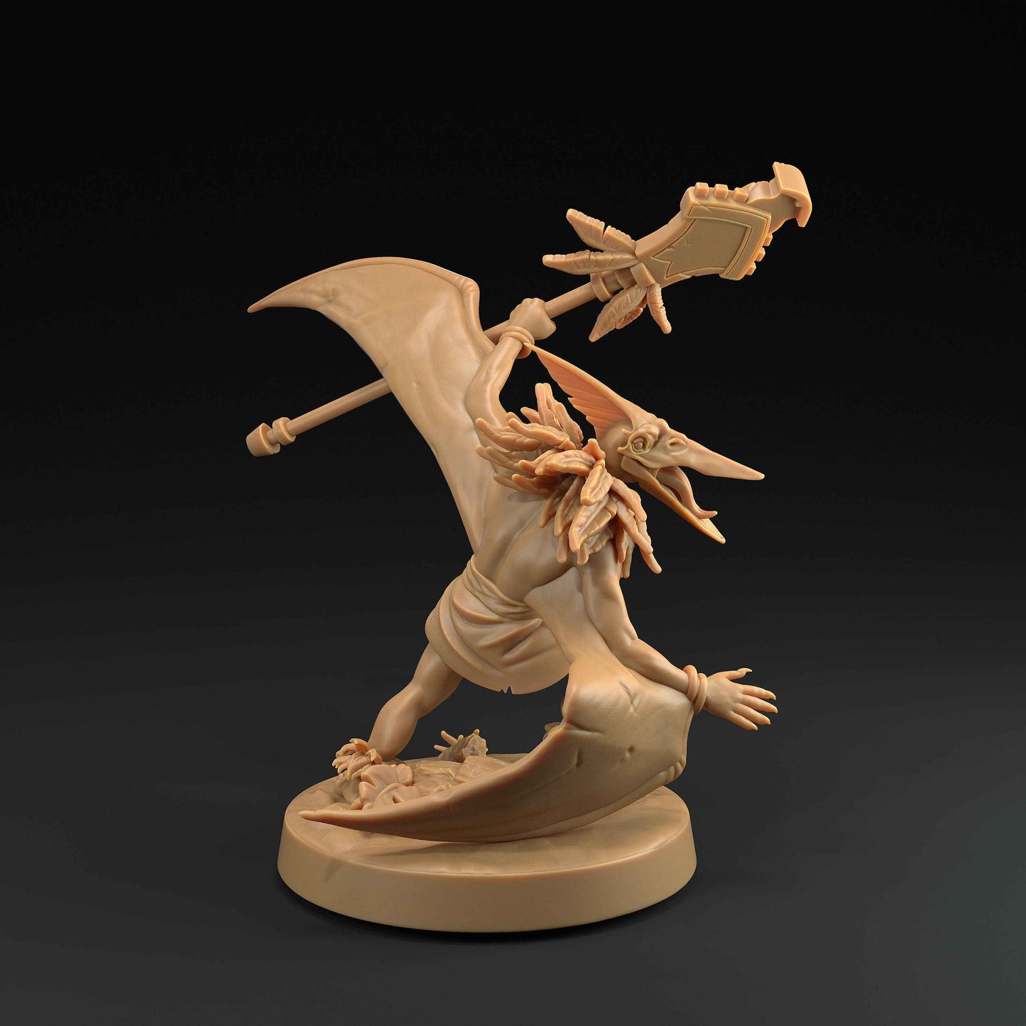 Ptero Saurians | Dragon Trappers Lodge | One Page Rules | 32mm | Resin Printed Tabletop RPG Figures | DND | 5E | Dinosaur