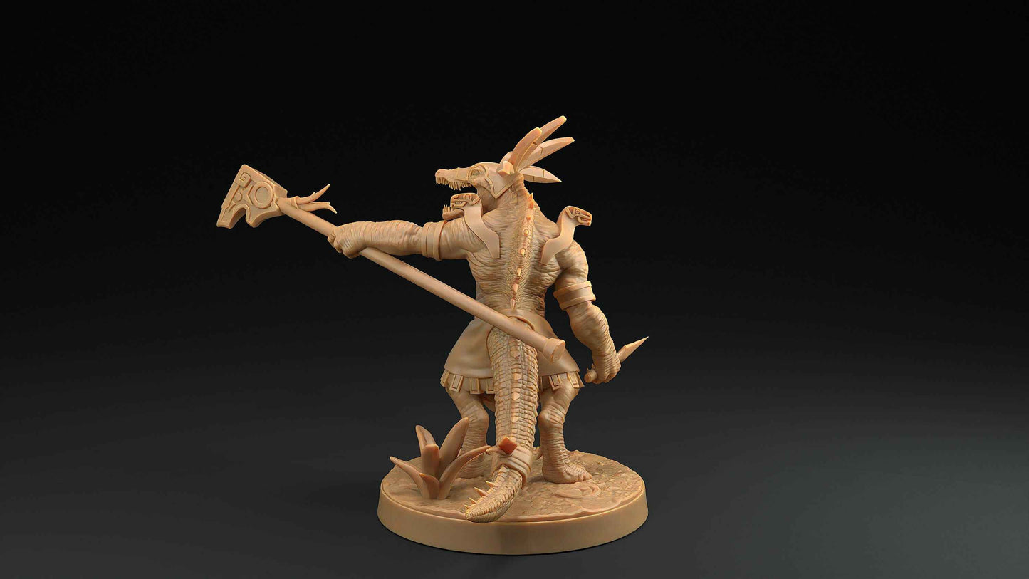 Spino Saurians | Dragon Trappers Lodge | One Page Rules | 32mm | Resin Printed Tabletop RPG Figures | DND | 5E | Dinosaur