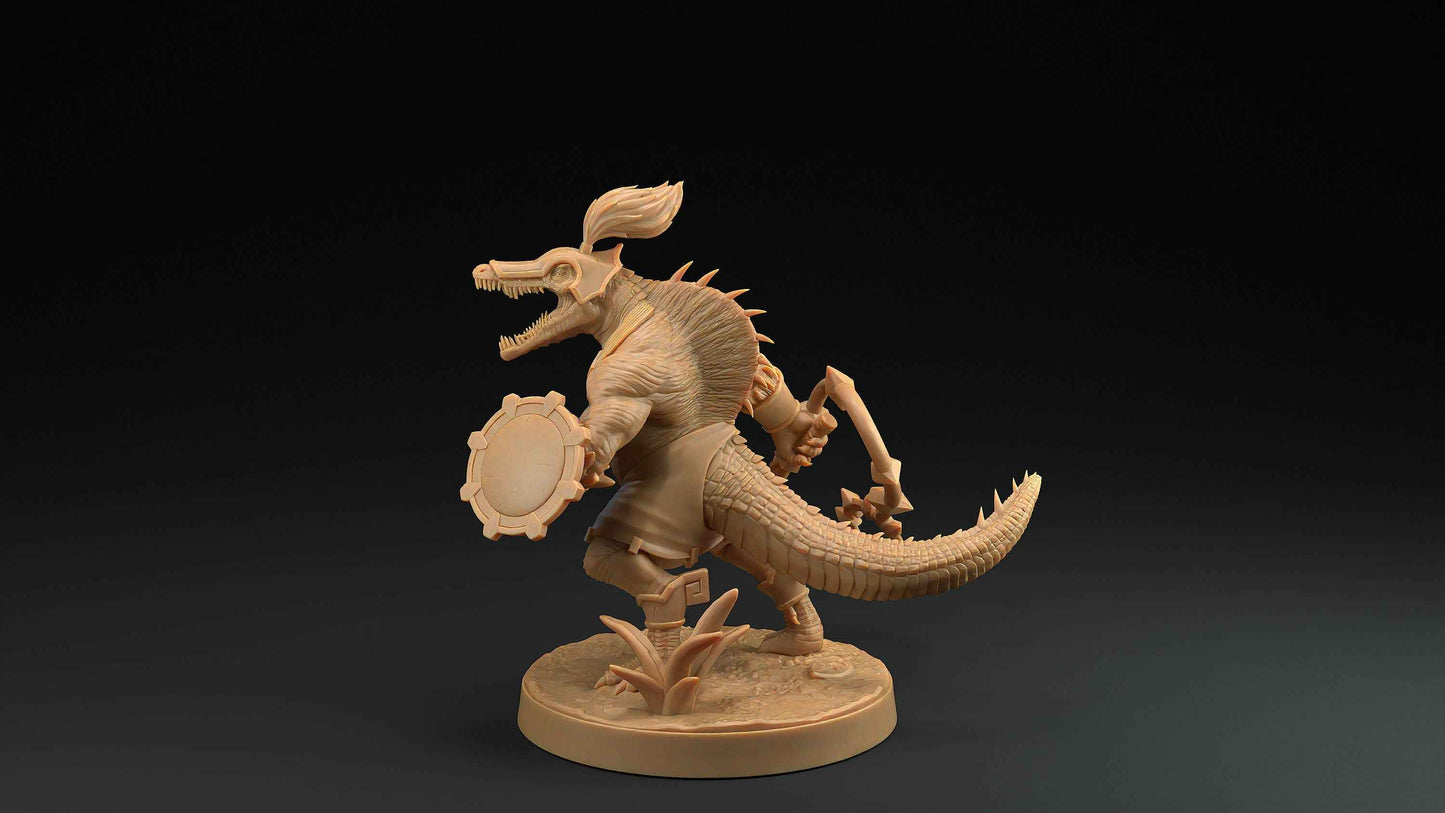 Spino Saurians | Dragon Trappers Lodge | One Page Rules | 32mm | Resin Printed Tabletop RPG Figures | DND | 5E | Dinosaur