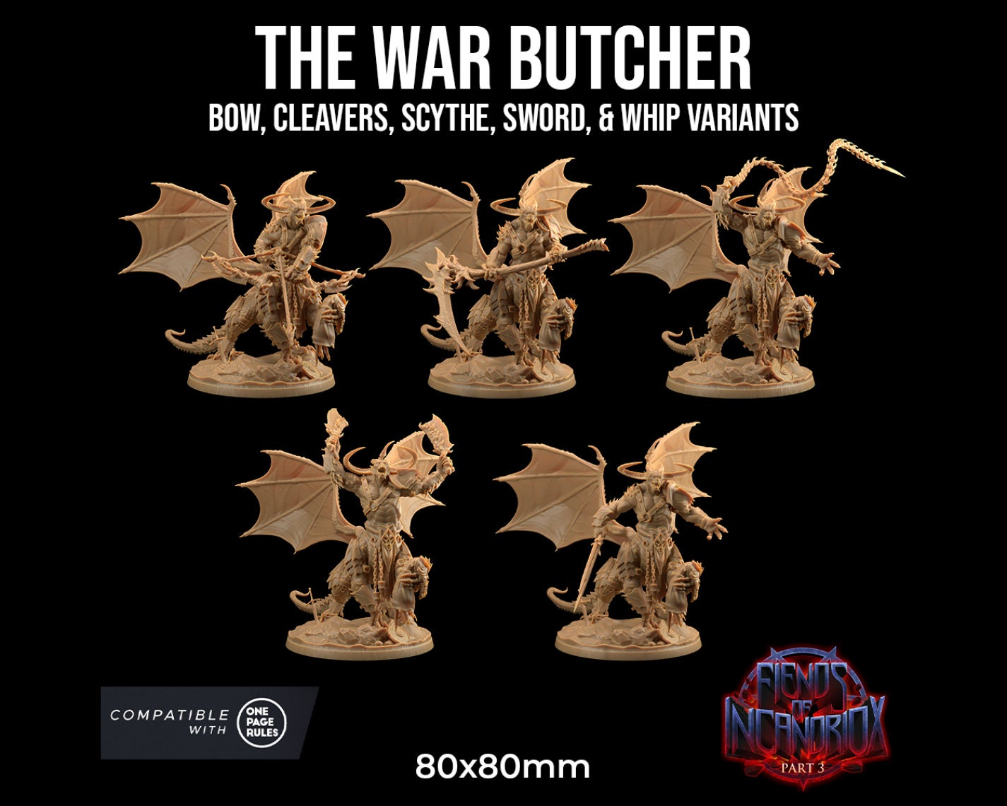 The War Butcher | Dragon Trappers Lodge | Fiends of Incandriox | 32mm | Resin Printed Tabletop RPG Figures | DND | 5E |