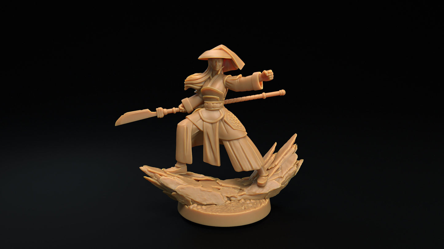 Spiritfolk Monk | Dragon Trappers Lodge | Mini | One Page Rules | 32mm | Resin | Tabletop | Miniatures | TTRPG | DND | 5E | OPR