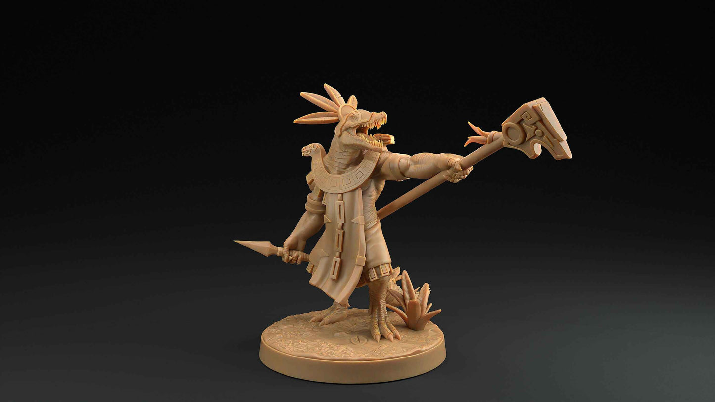 Spino Saurians | Dragon Trappers Lodge | One Page Rules | 32mm | Resin Printed Tabletop RPG Figures | DND | 5E | Dinosaur