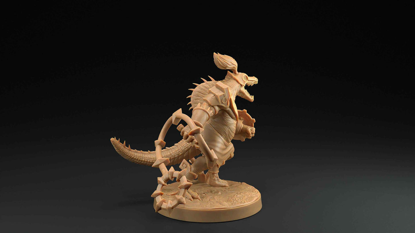 Spino Saurians | Dragon Trappers Lodge | One Page Rules | 32mm | Resin Printed Tabletop RPG Figures | DND | 5E | Dinosaur
