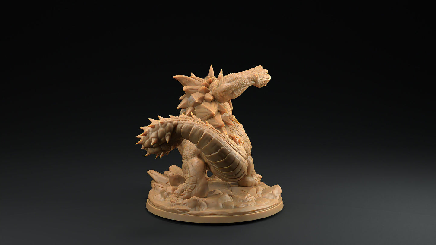 Tricerahulk | Dragon Trappers Lodge | Mini | One Page Rules | 32mm | Resin | Tabletop | Miniatures | TTRPG | DND | 5E | OPR | Dinosaur