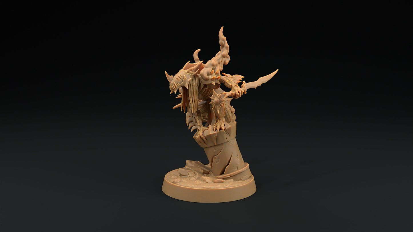 Desecrator | Dragon Trappers Lodge | Demon | Devil | One Page Rules | 32mm | Resin Printed Tabletop RPG Figures | DND | 5E |