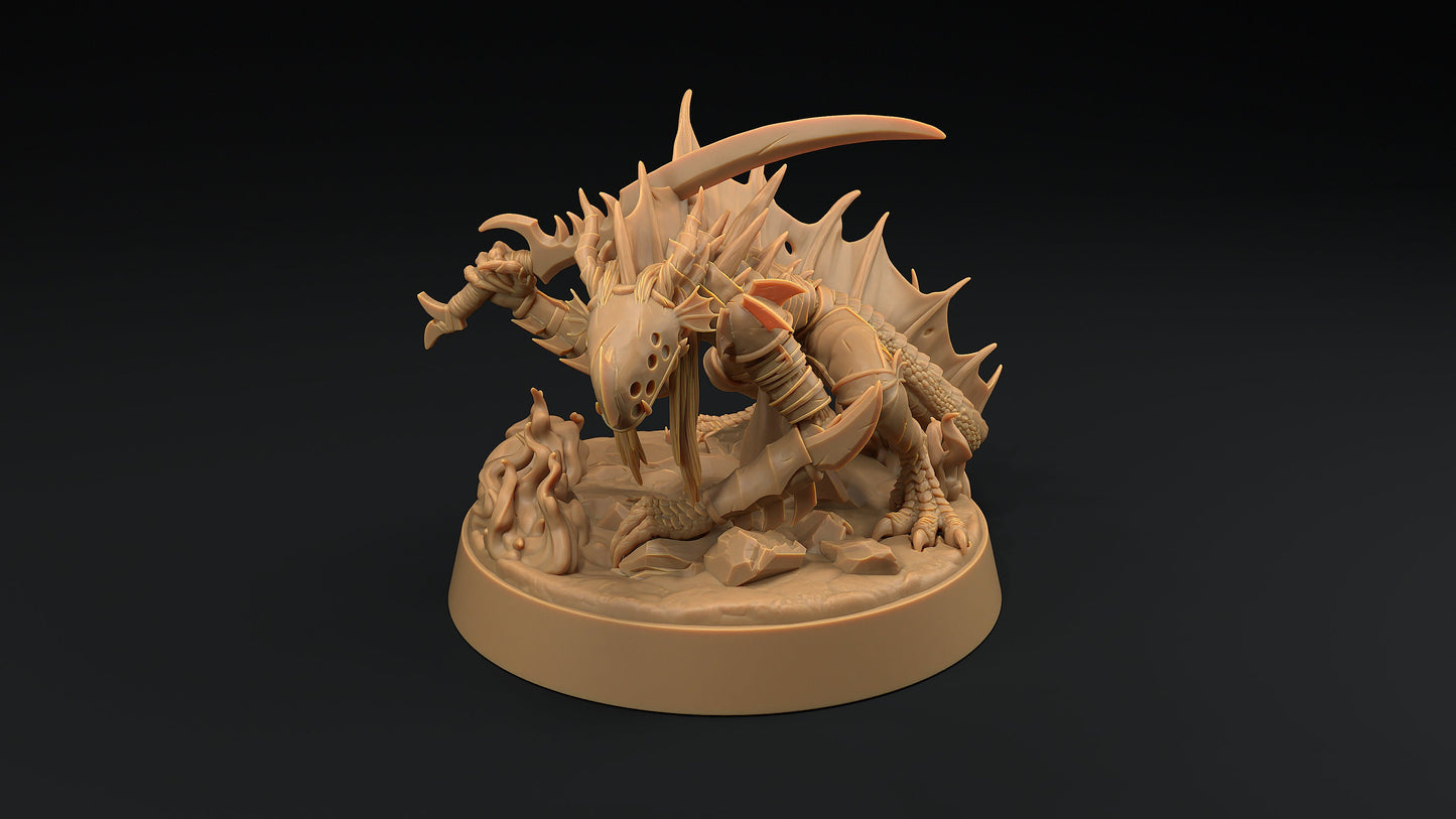 Shadow Wyrm Sword | Dragon Trappers Lodge | Demon | Devil | One Page Rules | 32mm | Resin Printed Tabletop RPG Figures | DND | 5E |