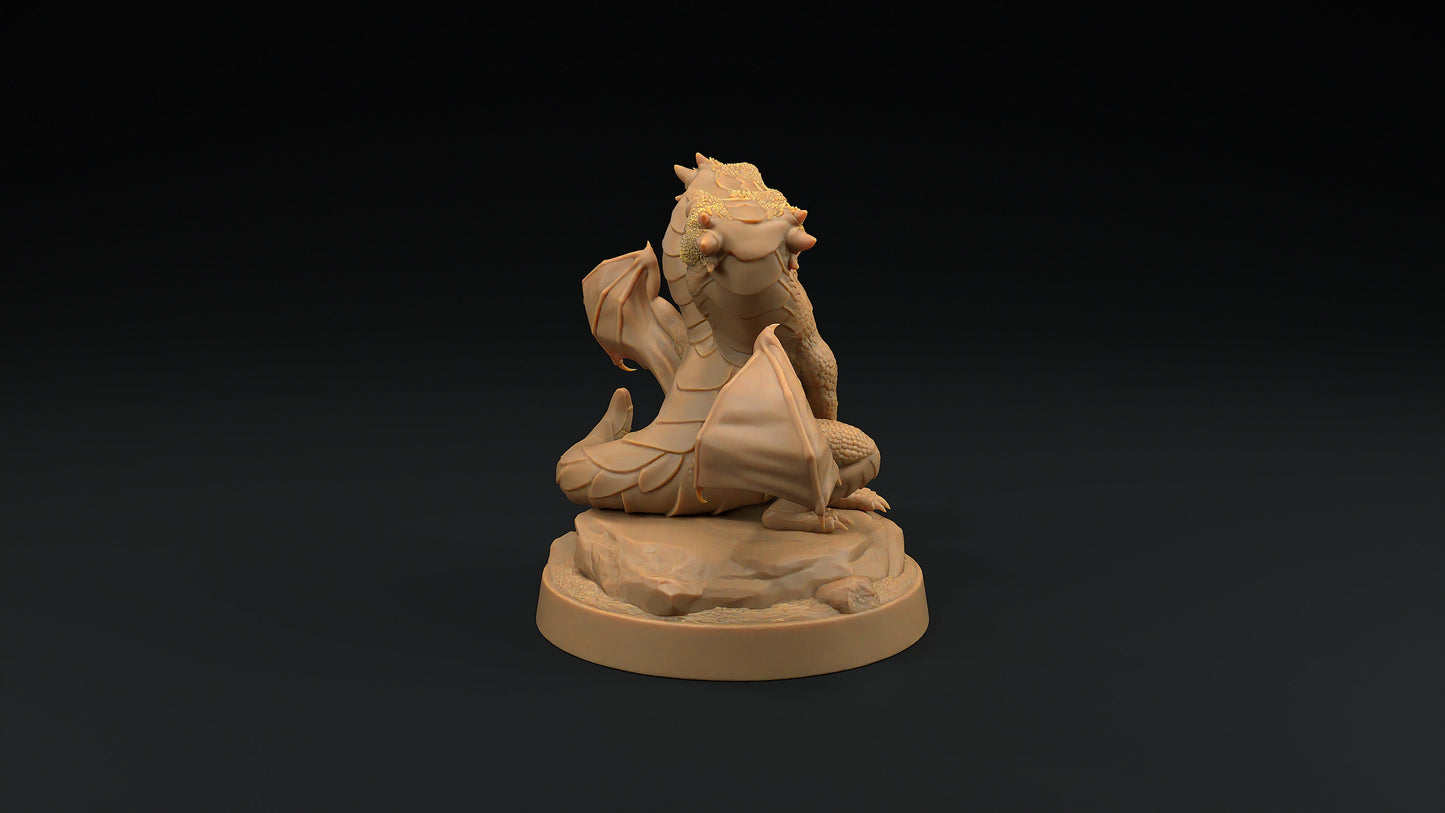 Viperwing Wyrmling | Dragon Trappers Lodge | Monster | One Page Rules | 32mm | Resin Printed Tabletop RPG Figures | DND | 5E |