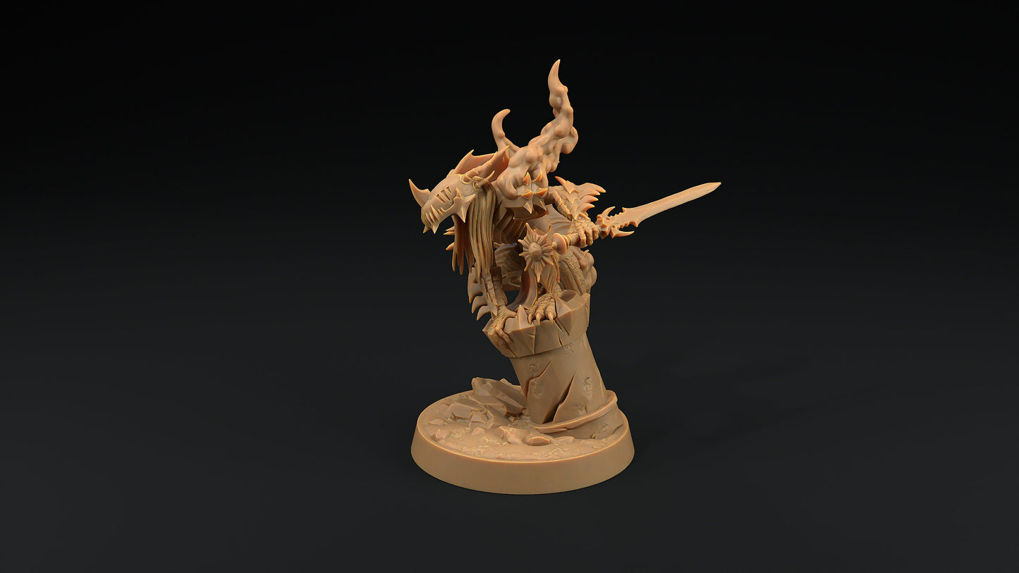 Desecrator | Dragon Trappers Lodge | Demon | Devil | One Page Rules | 32mm | Resin Printed Tabletop RPG Figures | DND | 5E |