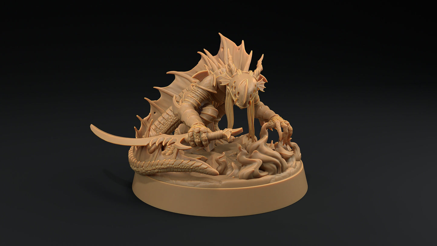 Shadow Wyrm Sword | Dragon Trappers Lodge | Demon | Devil | One Page Rules | 32mm | Resin Printed Tabletop RPG Figures | DND | 5E |