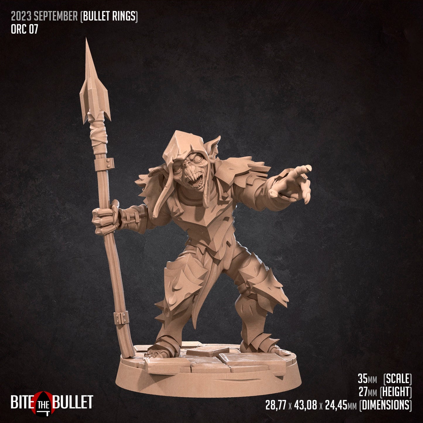 Orcs of Moria | Bite The Bullet | 35mm Scale | Resin Printed Tabletop RPG Miniature Figures | DND | 5E