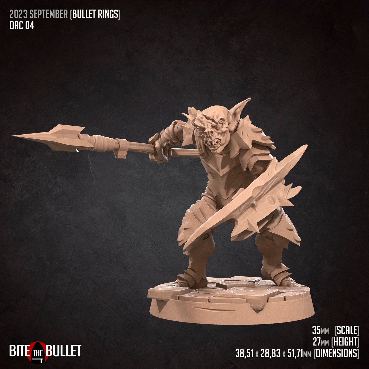 Orcs of Moria | Bite The Bullet | 35mm Scale | Resin Printed Tabletop RPG Miniature Figures | DND | 5E