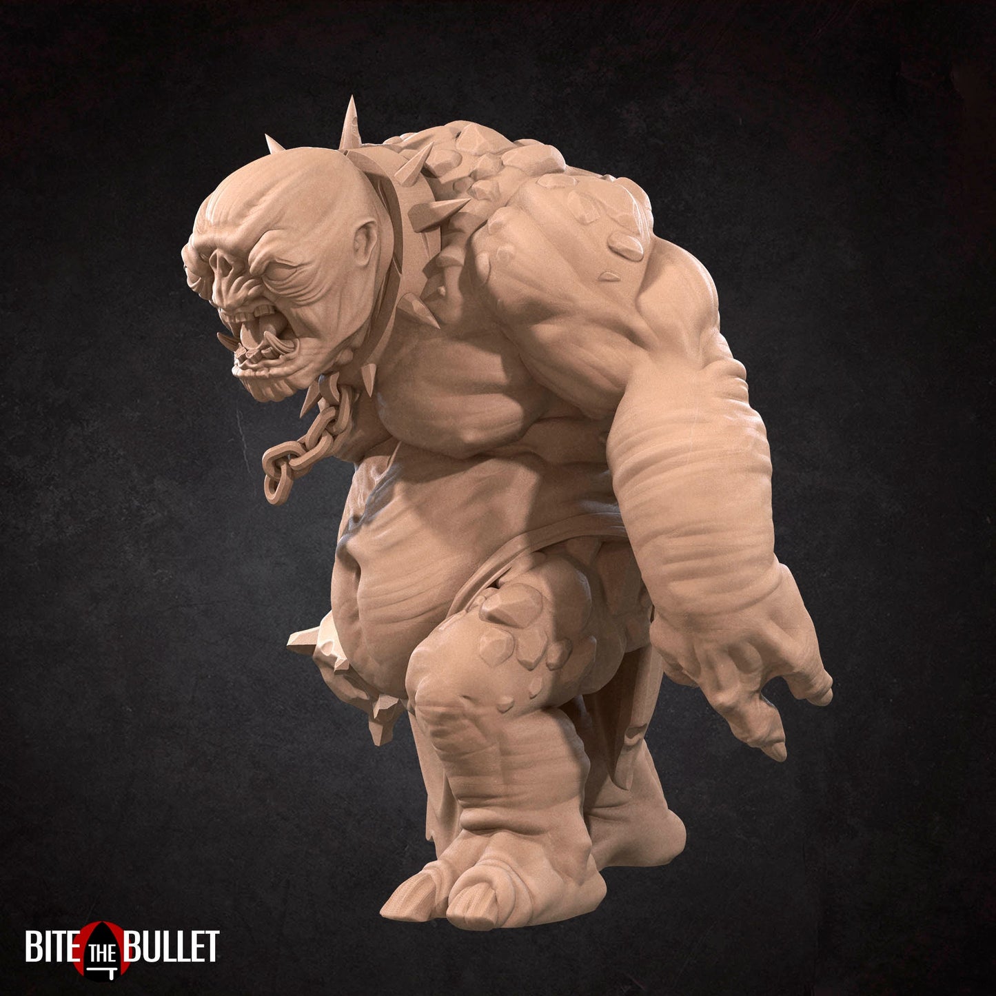 Cave Troll | Bite The Bullet | 35mm Scale | Resin Printed Tabletop RPG Miniature Figures | DND | 5E