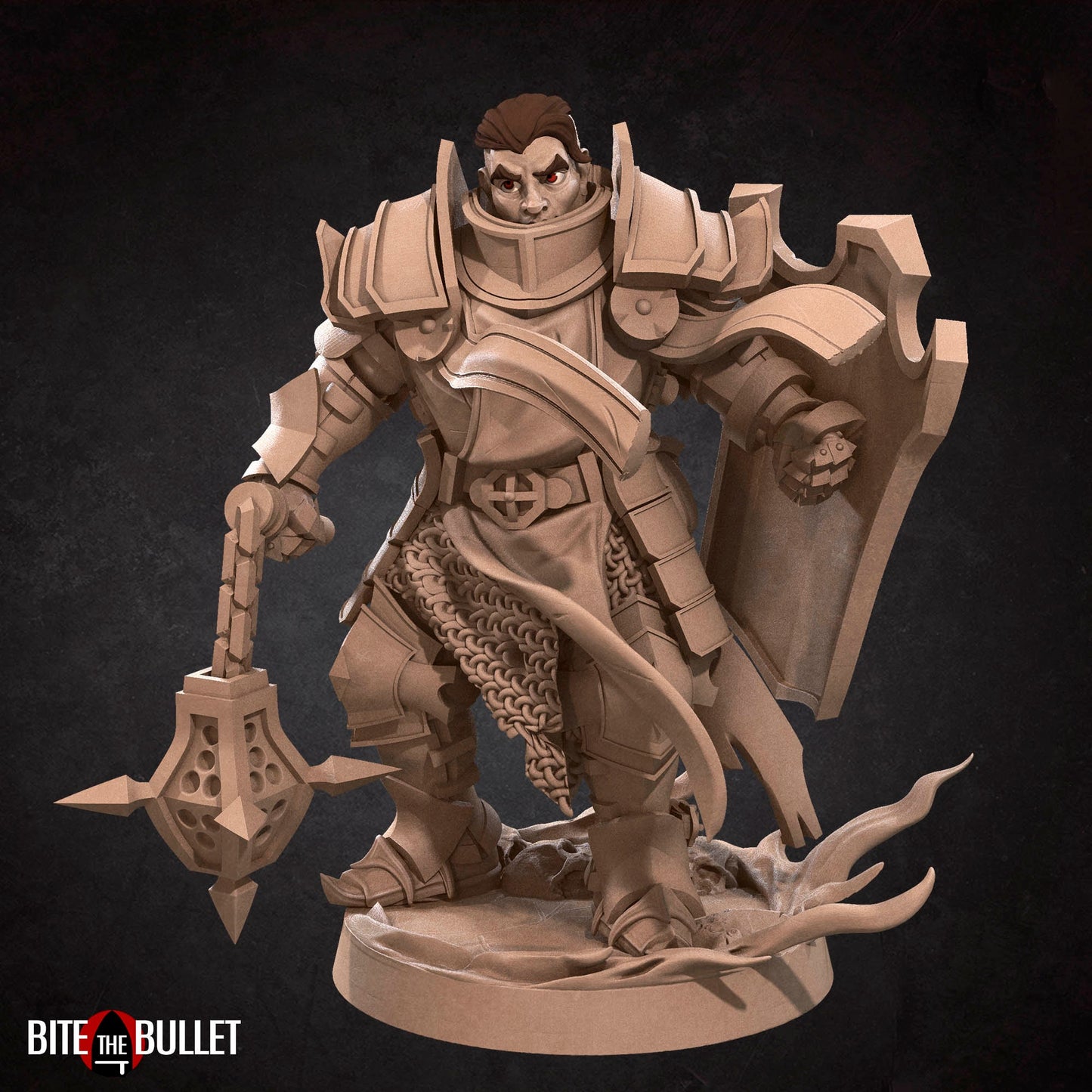 Hero Crusader | Bite The Bullet | 35mm Scale | Resin Printed Tabletop RPG Miniature Figures | DND | 5E
