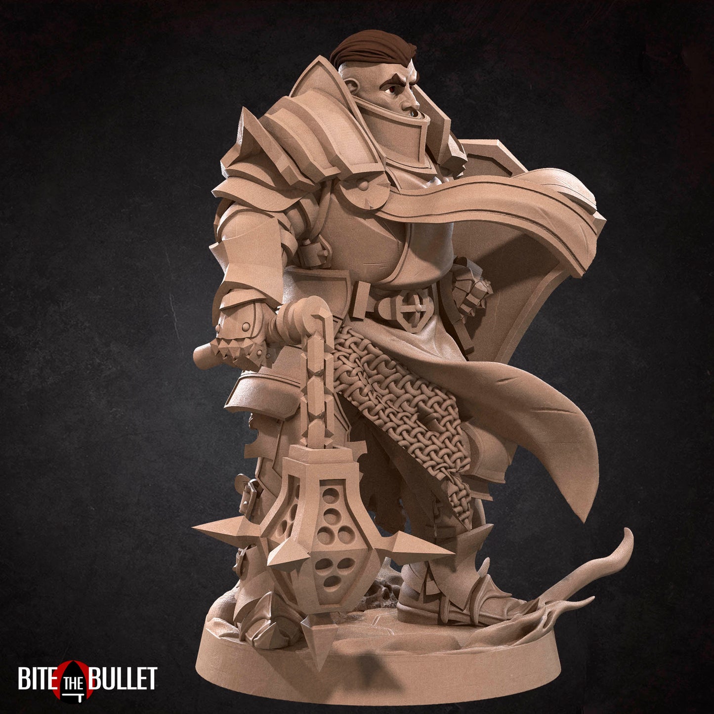 Hero Crusader | Bite The Bullet | 35mm Scale | Resin Printed Tabletop RPG Miniature Figures | DND | 5E