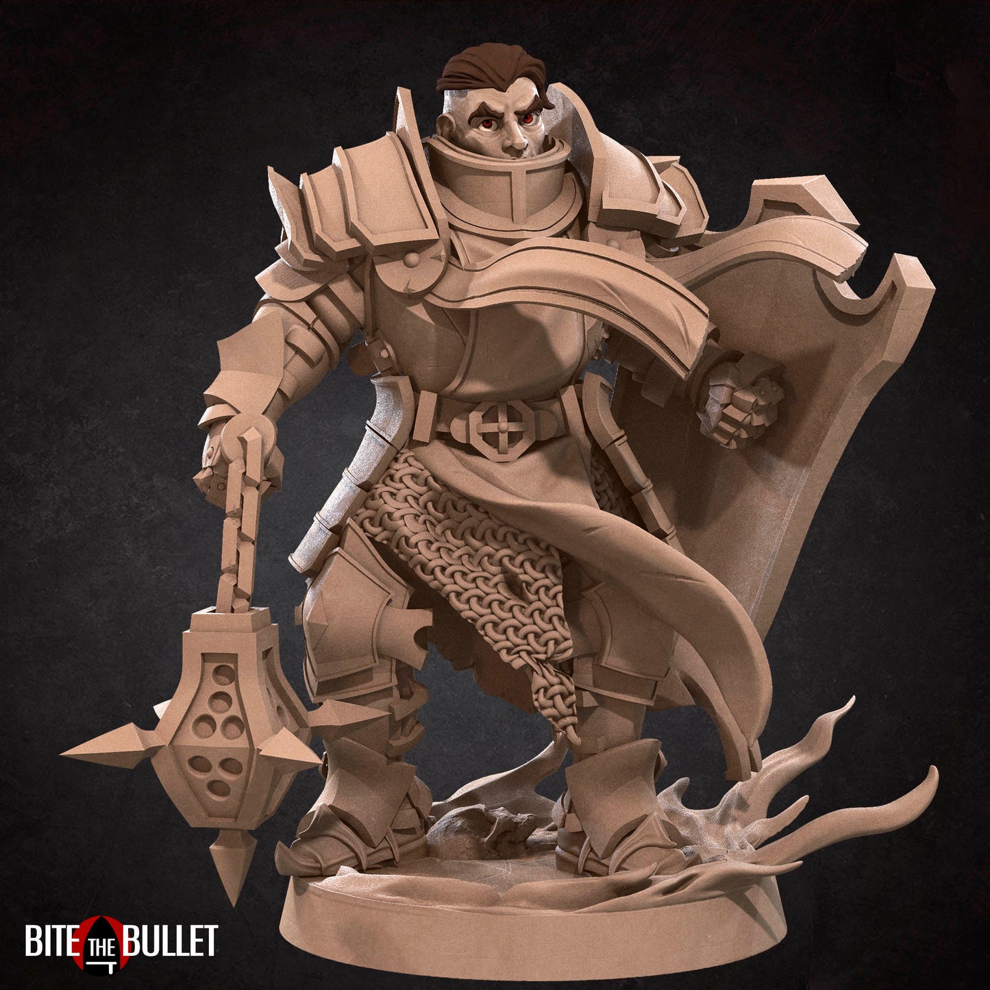 Hero Crusader | Bite The Bullet | 35mm Scale | Resin Printed Tabletop RPG Miniature Figures | DND | 5E