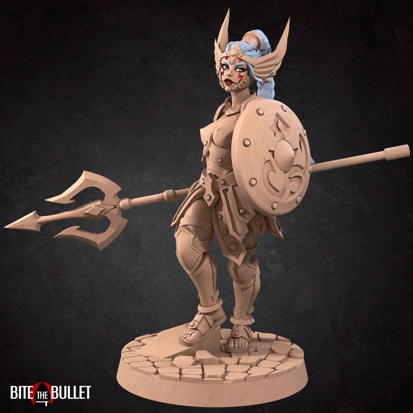 Hero Amazon | NSFW Option | Bite The Bullet | 35mm Scale | Resin Printed Tabletop RPG Miniature Figures | DND | 5E