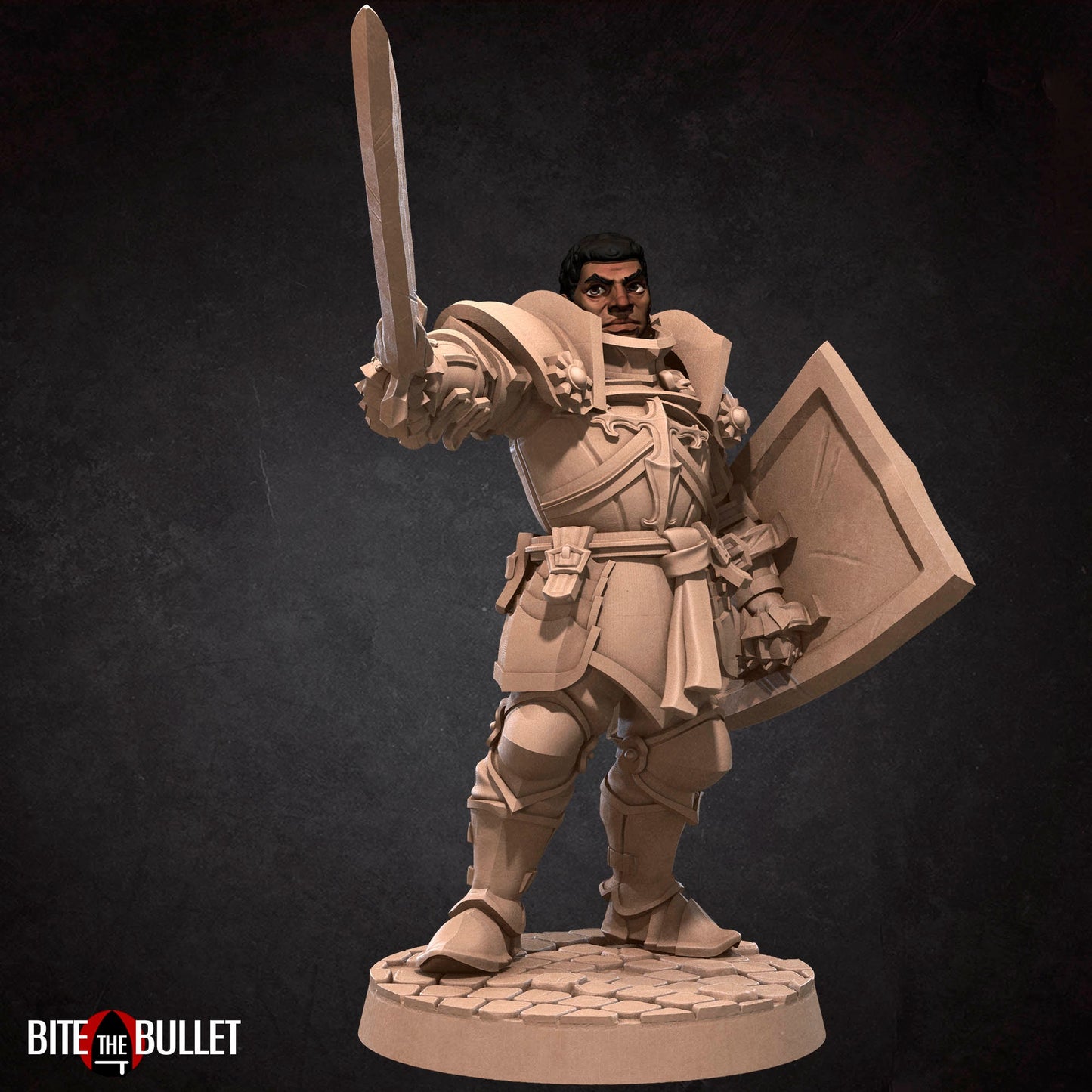 Hero Paladin | Bite The Bullet | 35mm Scale | Resin Printed Tabletop RPG Miniature Figures | DND | 5E