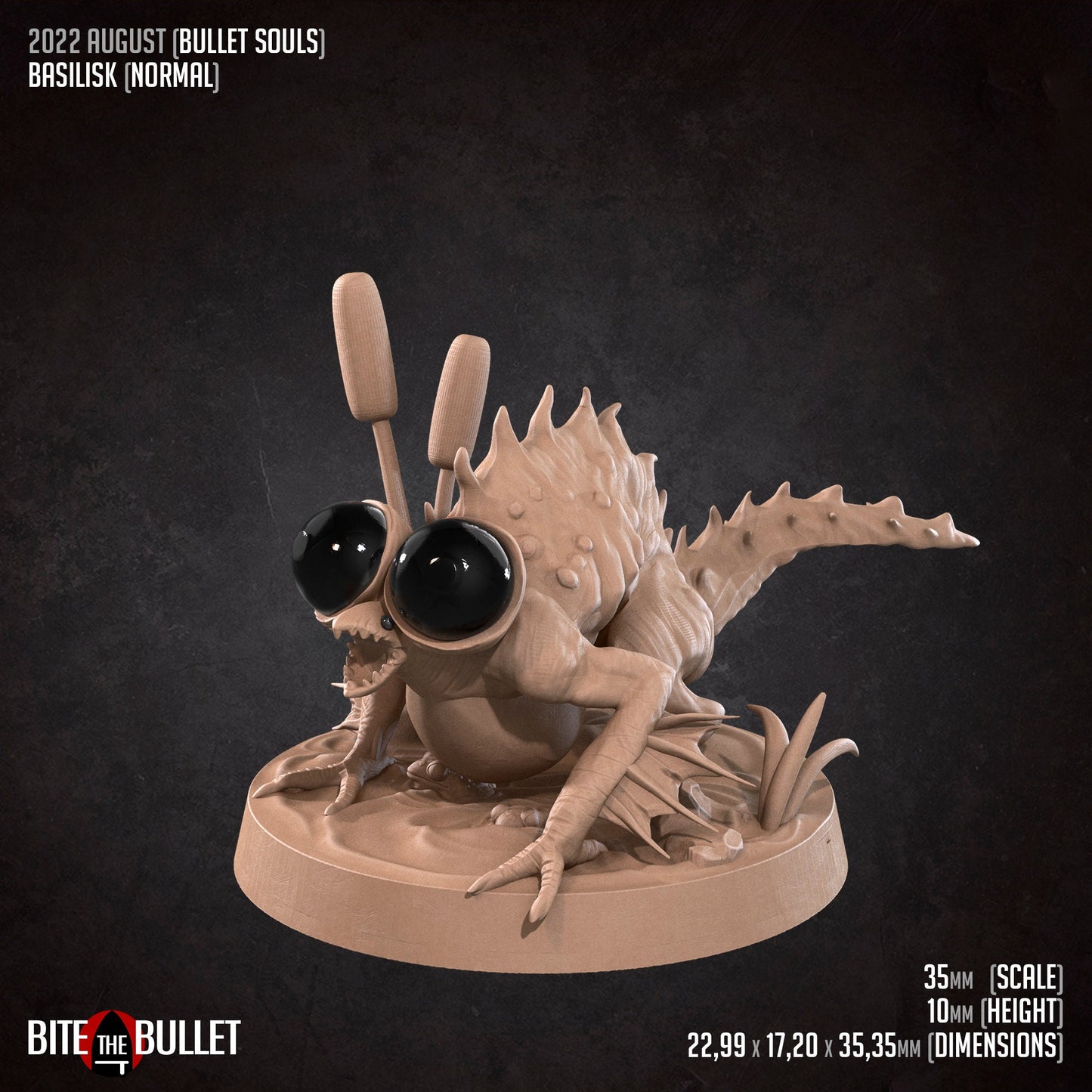 Basilisk | Bite The Bullet | 35mm Scale | Resin Printed Tabletop RPG Miniature Figures | DND | 5E