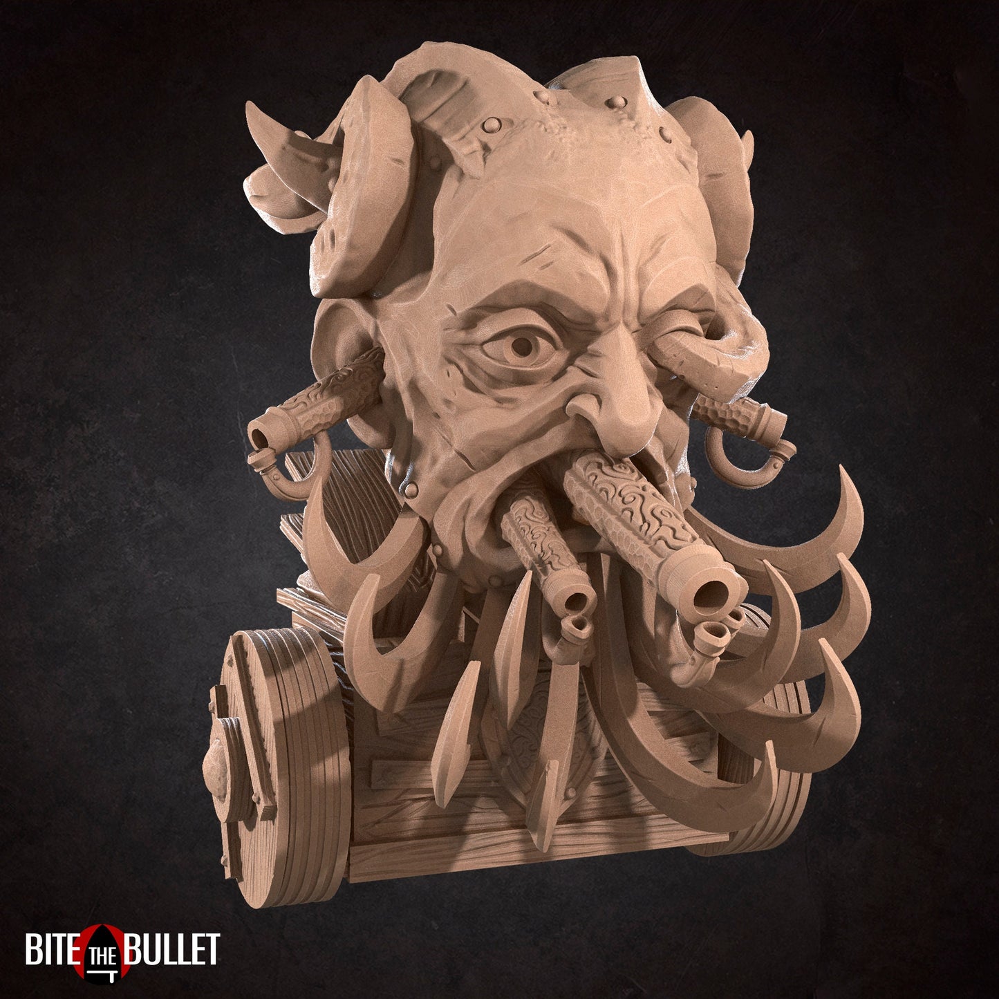 Flame Chariot | Bite The Bullet | 35mm Scale | Resin Printed Tabletop RPG Miniature Figures | DND | 5E