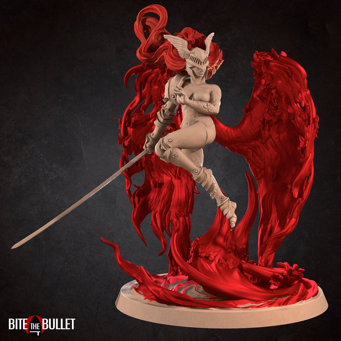 Morgana, Scarlet Goddess (Phase Two) | Bite The Bullet | 35mm Scale | Resin Printed Tabletop RPG Miniature Figures | DND | 5E