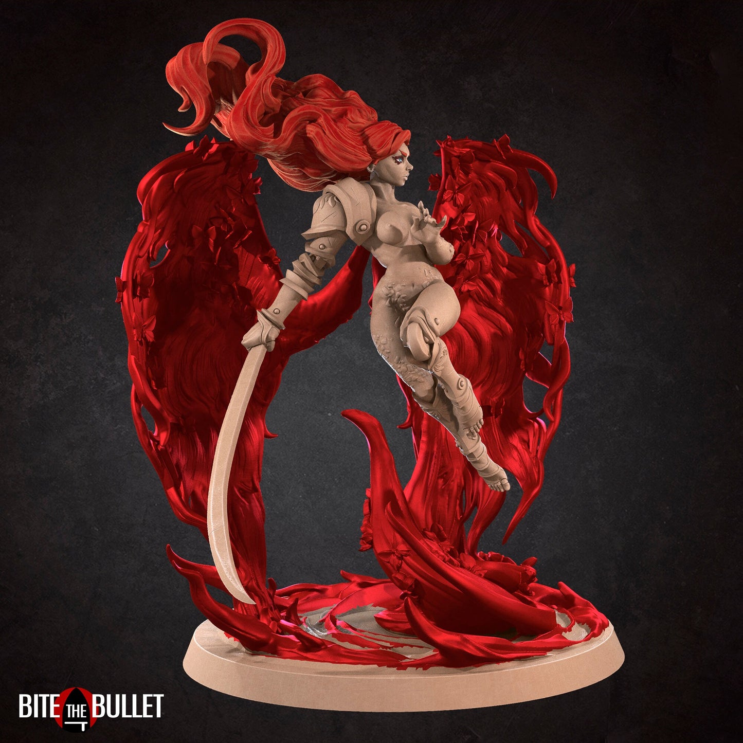 Morgana, Scarlet Goddess (Phase Two) | Bite The Bullet | 35mm Scale | Resin Printed Tabletop RPG Miniature Figures | DND | 5E