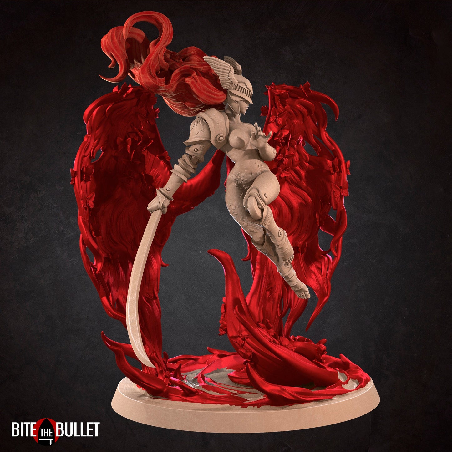 Morgana, Scarlet Goddess (Phase Two) | Bite The Bullet | 35mm Scale | Resin Printed Tabletop RPG Miniature Figures | DND | 5E
