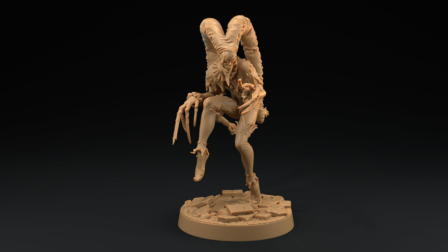 The Red Jester | Dragon Trappers Lodge | Monster | One Page Rules | 32mm | Resin Printed Tabletop RPG Figures | DND | 5E | Halloween