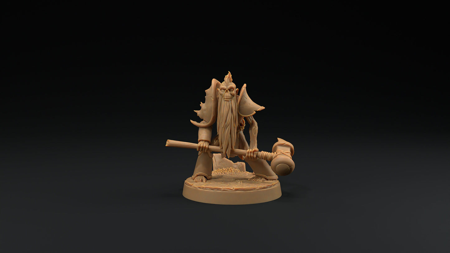 Dwarven Zombie | Dragon Trappers Lodge | Monster | One Page Rules | 32mm | Resin Printed Tabletop RPG Figures | DND | 5E | Halloween