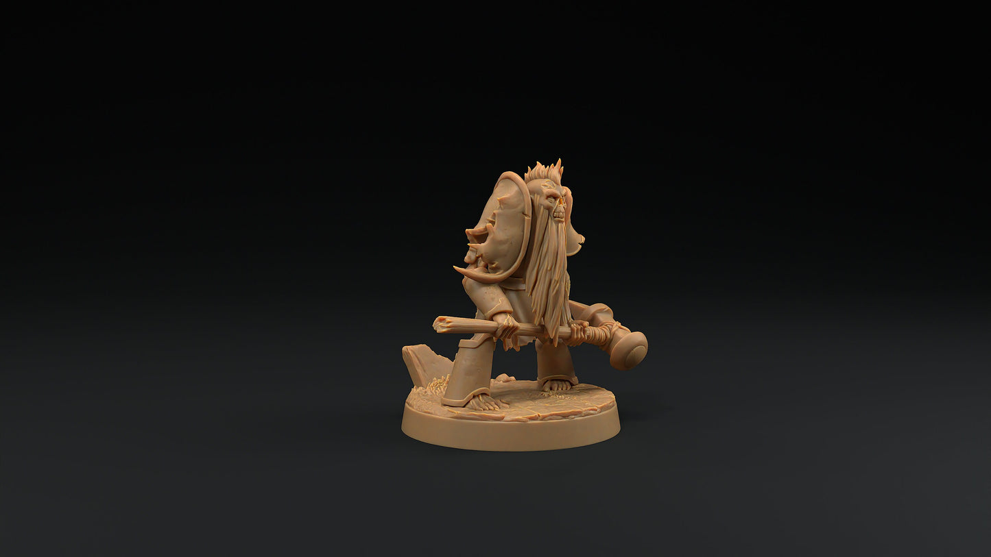 Dwarven Zombie | Dragon Trappers Lodge | Monster | One Page Rules | 32mm | Resin Printed Tabletop RPG Figures | DND | 5E | Halloween