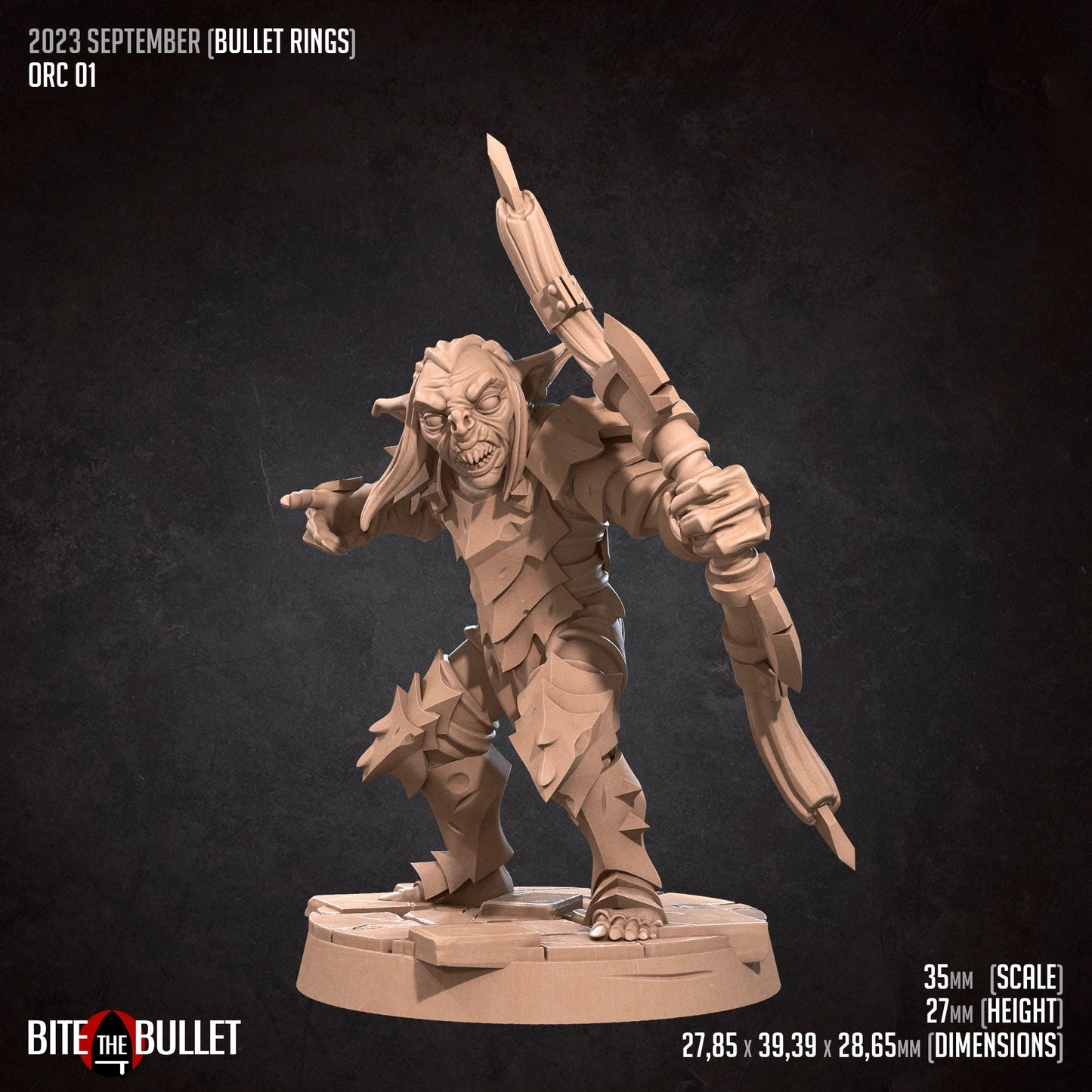 Orcs of Moria | Bite The Bullet | 35mm Scale | Resin Printed Tabletop RPG Miniature Figures | DND | 5E
