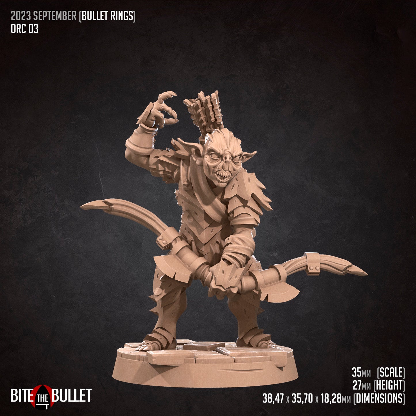 Orcs of Moria | Bite The Bullet | 35mm Scale | Resin Printed Tabletop RPG Miniature Figures | DND | 5E