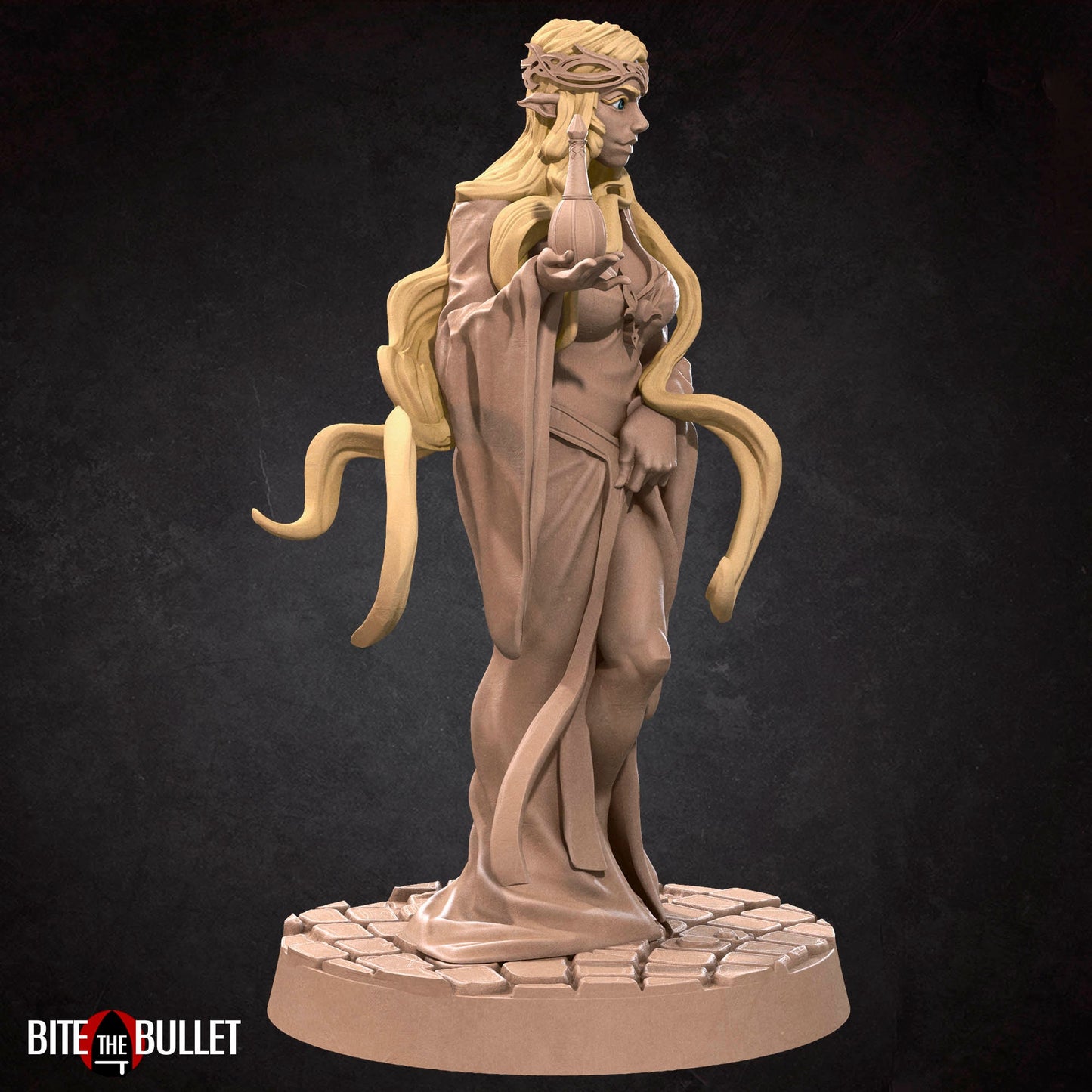 Gabriela, Lady of Light | NSFW Option | Bite The Bullet | 35mm Scale | Resin Printed Tabletop RPG Miniature Figures | DND | 5E
