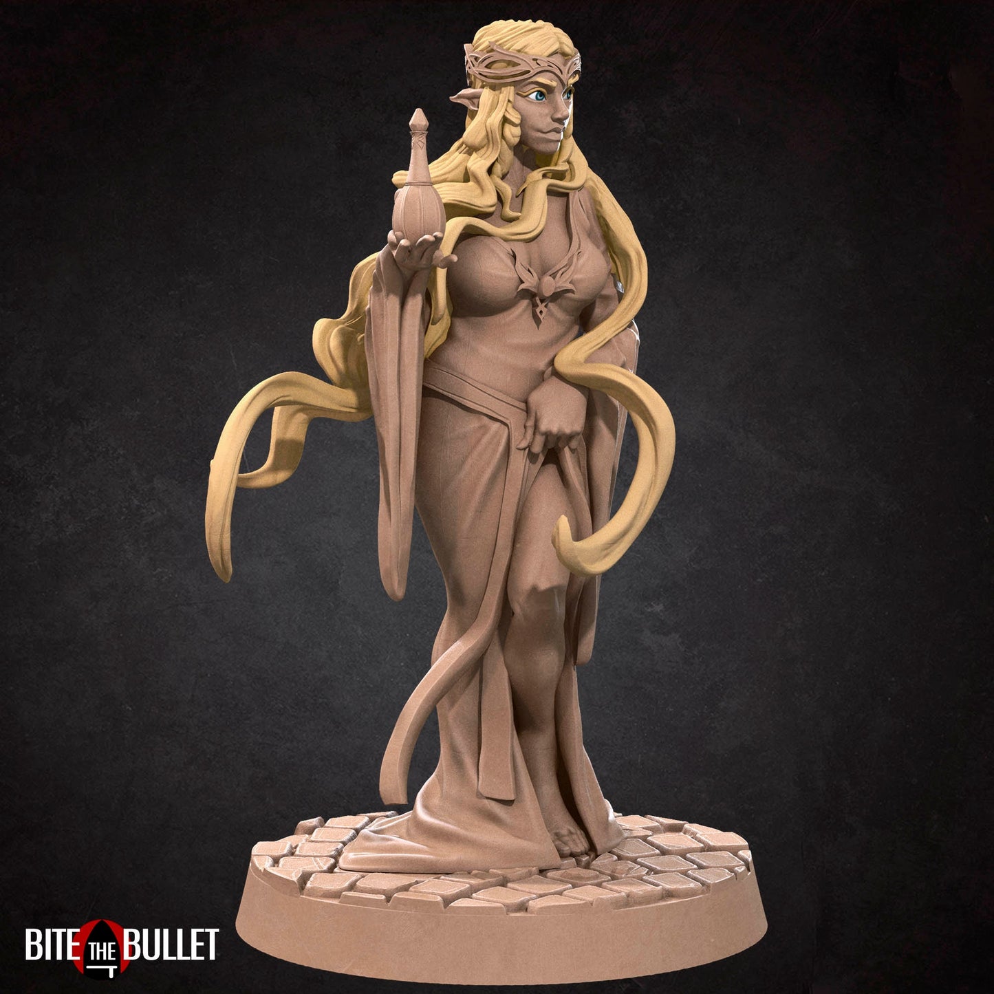 Gabriela, Lady of Light | NSFW Option | Bite The Bullet | 35mm Scale | Resin Printed Tabletop RPG Miniature Figures | DND | 5E
