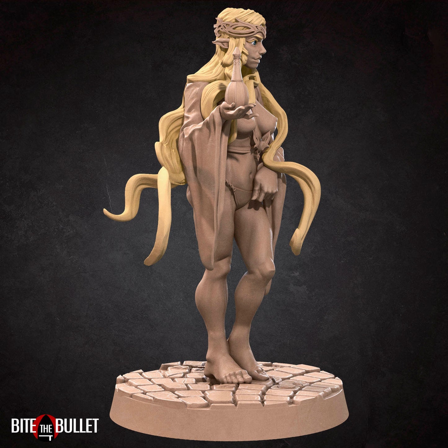 Gabriela, Lady of Light | NSFW Option | Bite The Bullet | 35mm Scale | Resin Printed Tabletop RPG Miniature Figures | DND | 5E