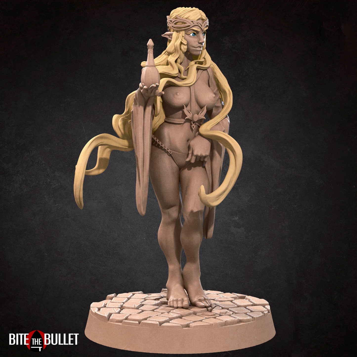 Gabriela, Lady of Light | NSFW Option | Bite The Bullet | 35mm Scale | Resin Printed Tabletop RPG Miniature Figures | DND | 5E