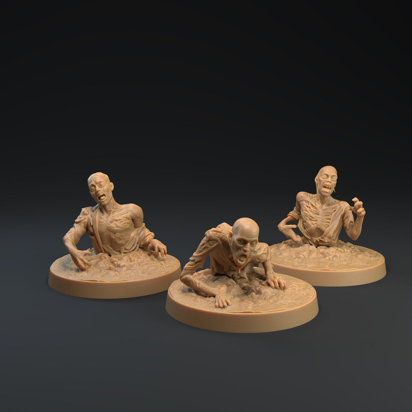 Zombie Set | Dragon Trappers Lodge | Monster | One Page Rules | 32mm | Resin Printed Tabletop RPG Figures | DND | 5E | Halloween
