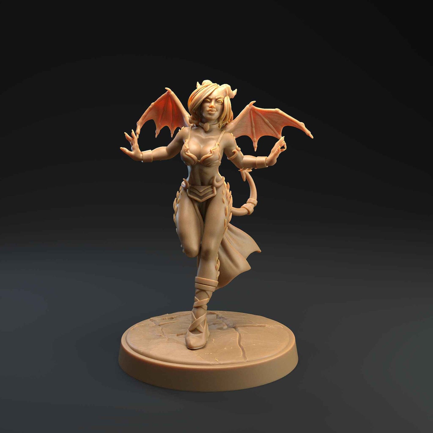 Succubus | Dragon Trappers Lodge | Monster | One Page Rules | 32mm | 75mm | Resin Printed Tabletop RPG Figures | DND | 5E | Halloween