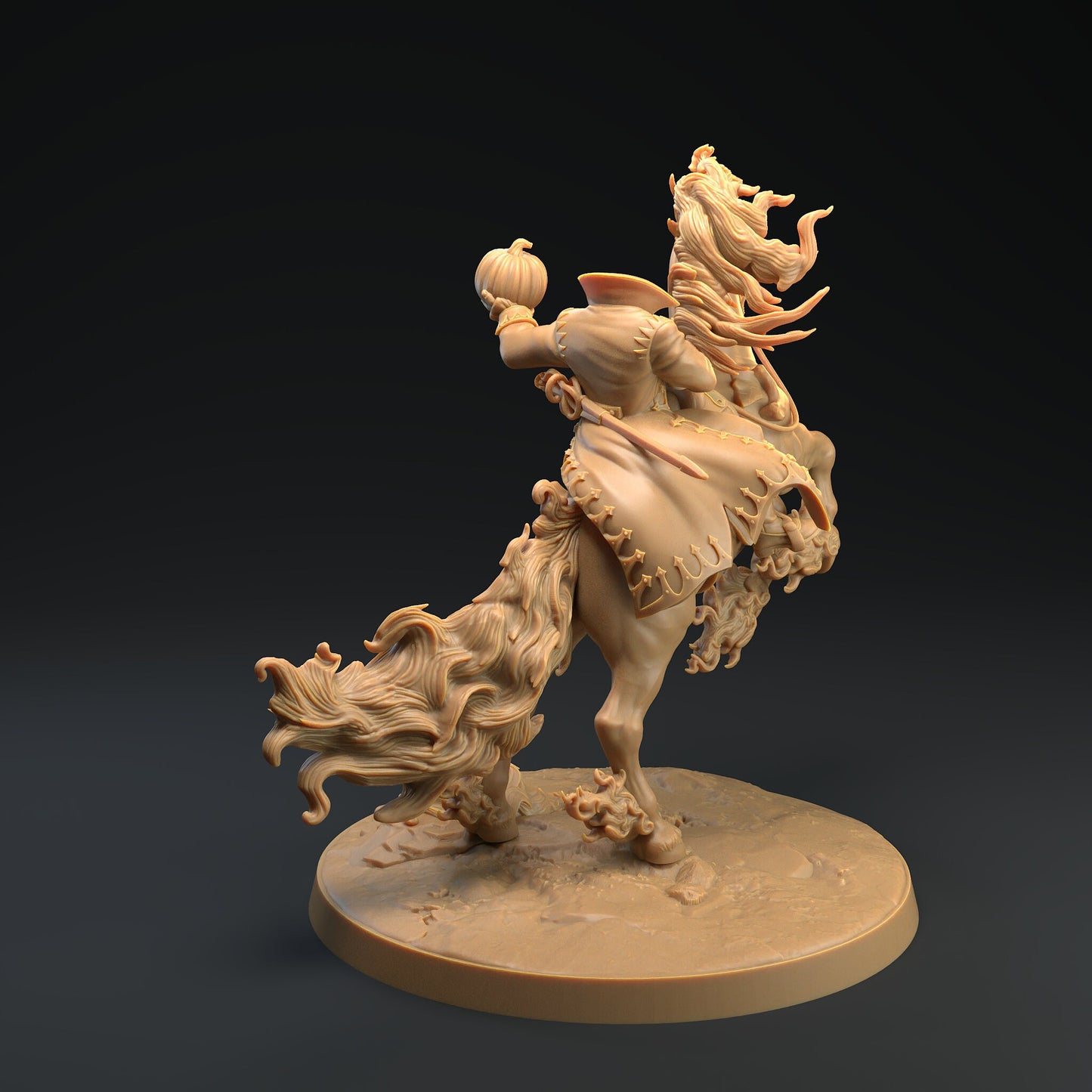 Nightmare Rider | Dragon Trappers Lodge | Headless Horseman | One Page Rules | 32mm | Resin Printed Tabletop RPG Figures | DND | Halloween