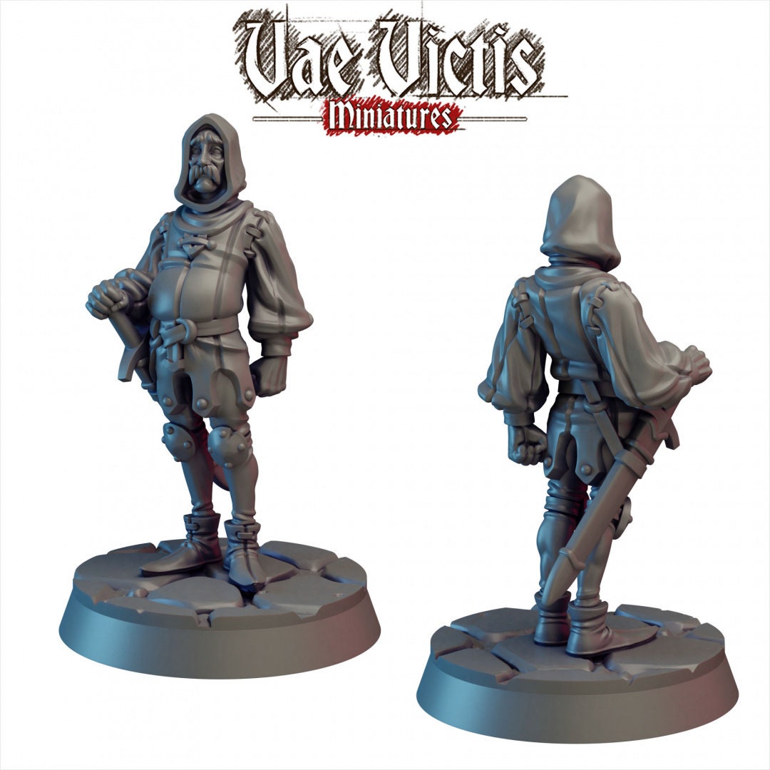 Tired Guard | Vae Victis Miniatures | 32mm Scale | Resin Printed Tabletop RPG Figures | Unleash The Archers | DND | 5E