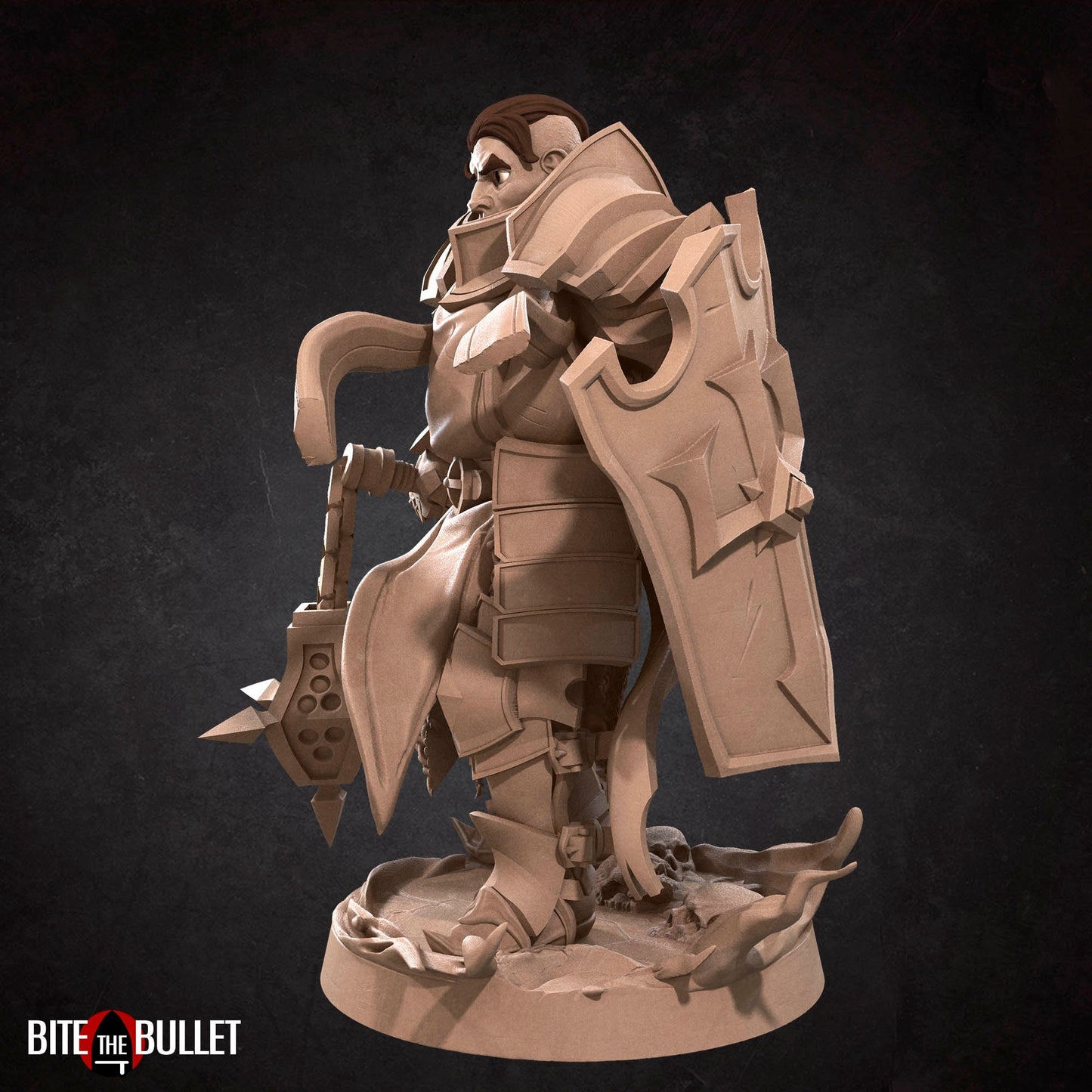 Hero Crusader | Bite The Bullet | 35mm Scale | Resin Printed Tabletop RPG Miniature Figures | DND | 5E